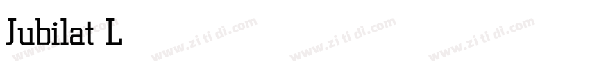 Jubilat Light字体转换